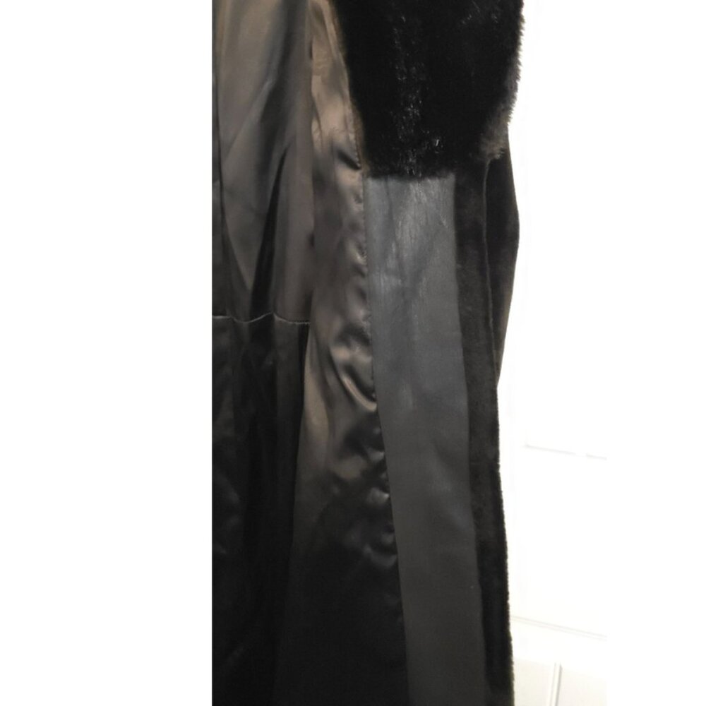 Vintage Russel Taylor Borgazia Dark Brown Faux Fur Coat. - Picture 7 of 9